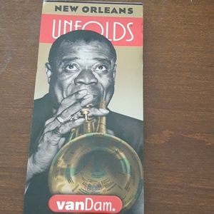 New Orleans vanDam UNFOLDS laminated map